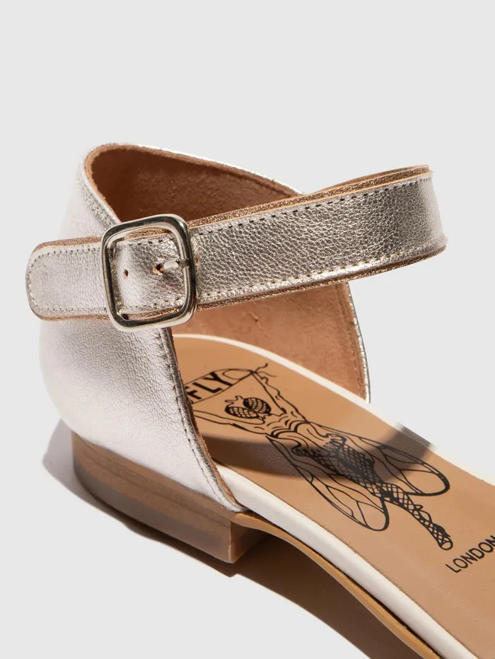 Pointed Toe Shoes SARJ266FLY OFFWHITESILVERSAHARA Women Fly London Shoes
