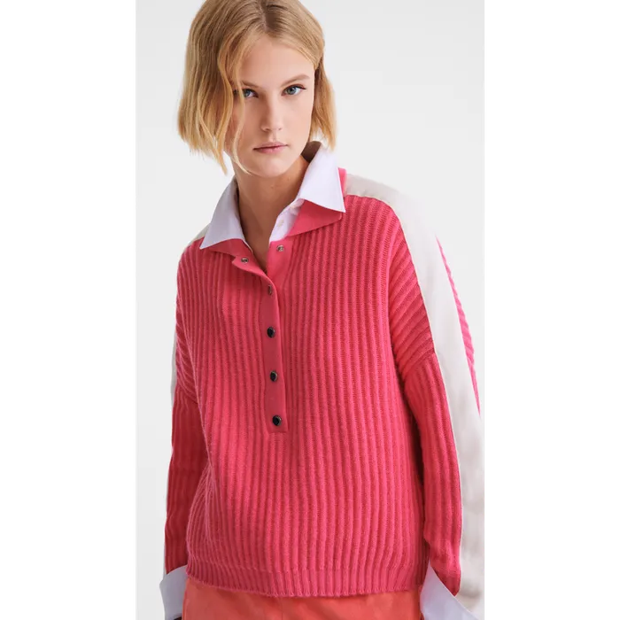 Polo collar jumper PinkPinkPink Women KnitwearTops and Blouses Longchamp Polo collar jumper PinkPinkPink Women KnitwearTops and Blouses Longchamp