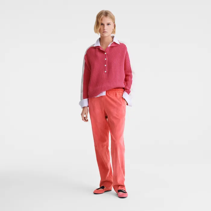 Polo collar jumper PinkPinkPink Women KnitwearTops and Blouses Longchamp Polo collar jumper PinkPinkPink Women KnitwearTops and Blouses Longchamp