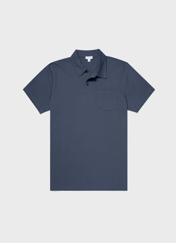Polo Shirts ussunspel Men Riviera Polo Shirt Slate Blue