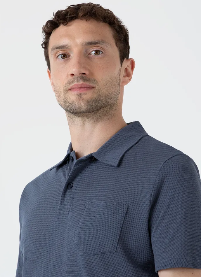 Polo Shirts ussunspel Men Riviera Polo Shirt Slate Blue
