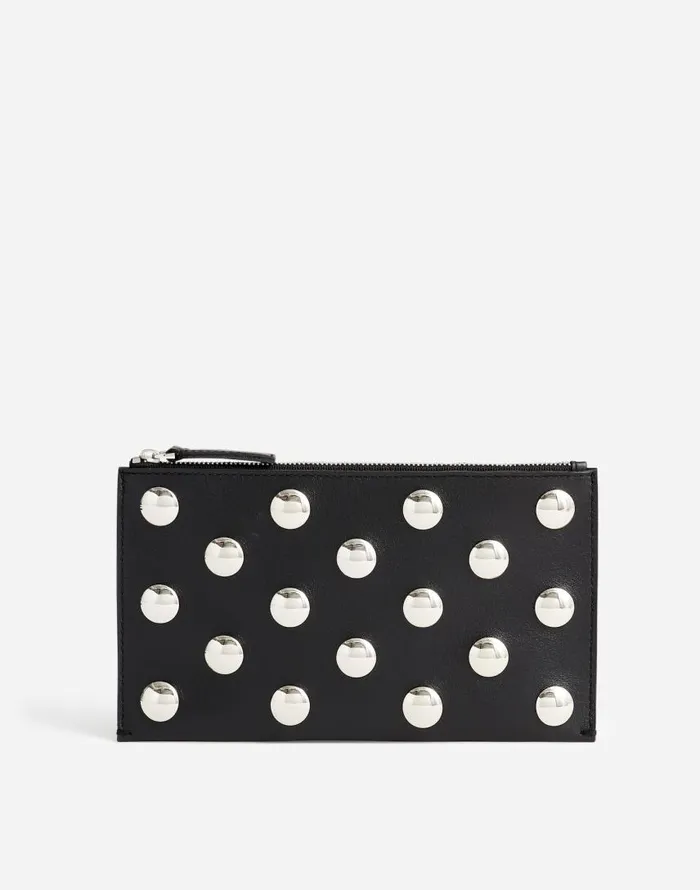 Pouches and Wallets Women Madewell The Pouch Clutch In Leather True Black Multi
