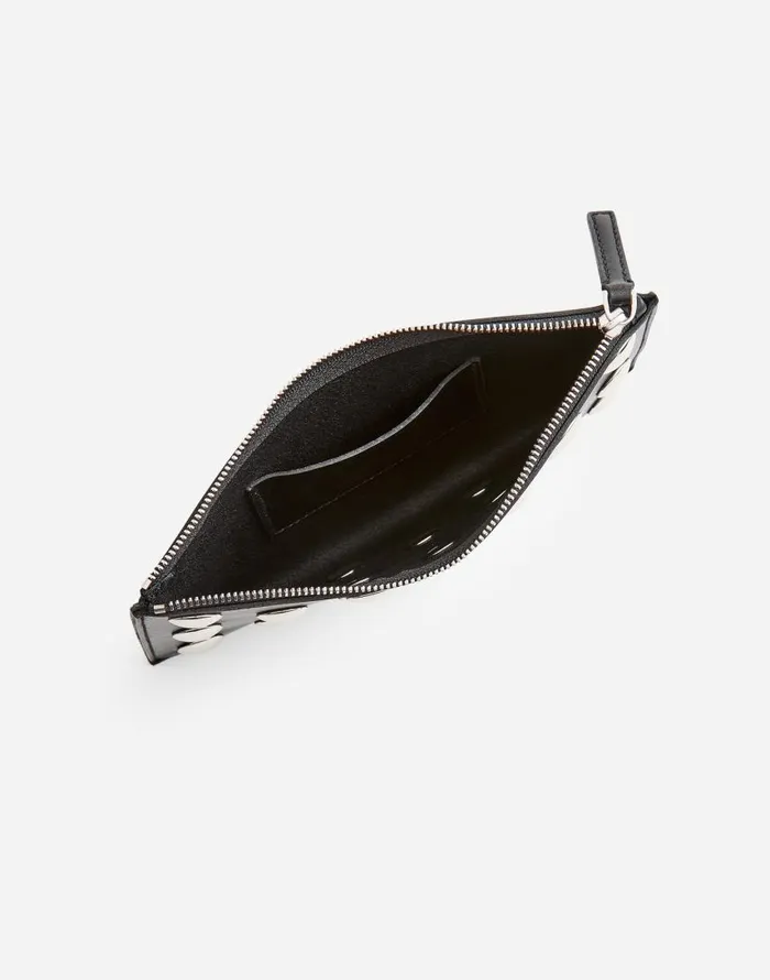 Pouches and Wallets Women Madewell The Pouch Clutch In Leather True Black Multi
