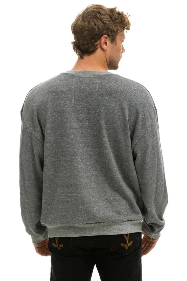 Pray For Snow Relaxed Crew Sweatshirt 8211 Heather WomenMen Aviator Nation Sweatshirts