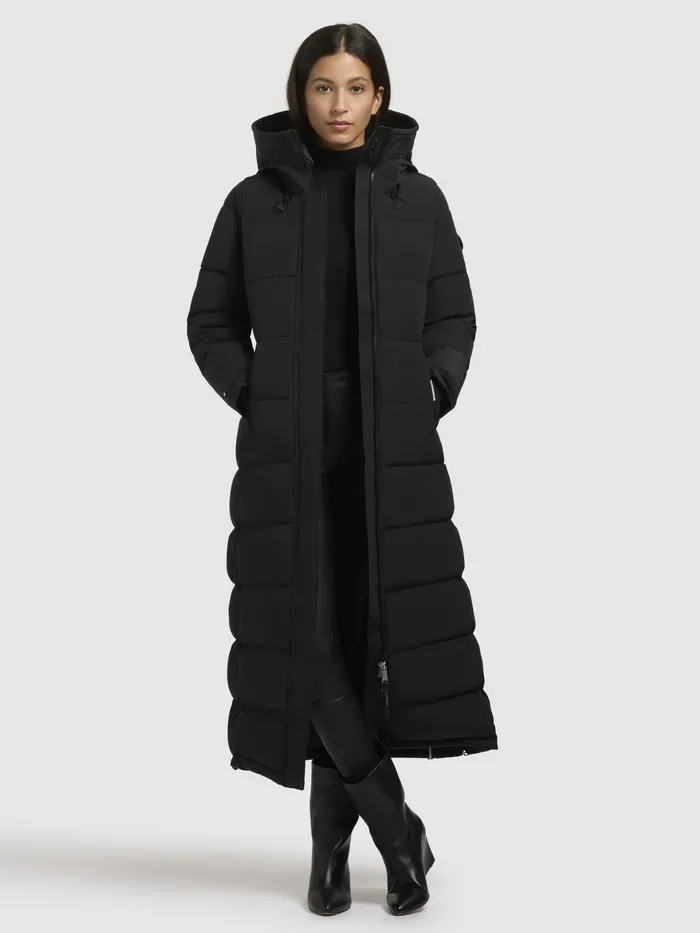 Puffer Coats KHUJO Women Mantel CLARESSE Schwarz Schwarz
