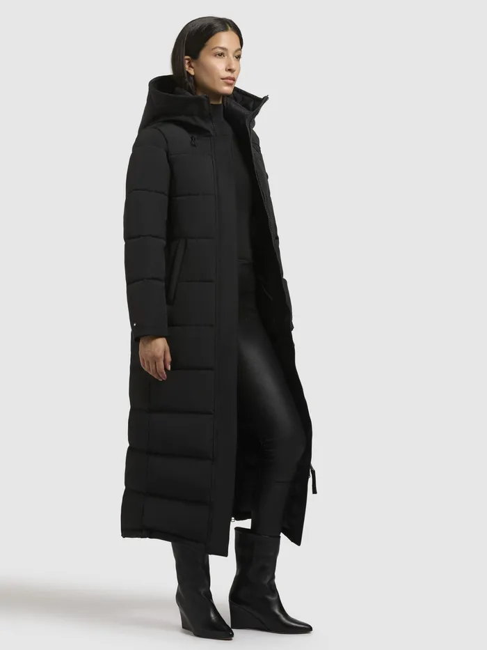 Puffer Coats KHUJO Women Mantel CLARESSE Schwarz Schwarz