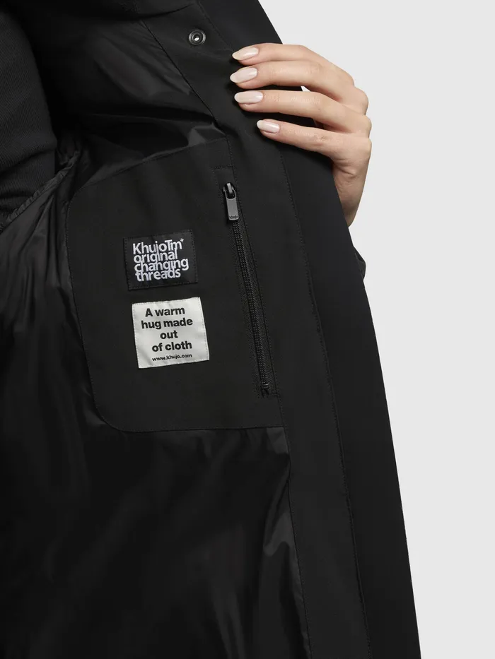 Puffer Coats Mantel RIAD Schwarz Schwarz KHUJO Women
