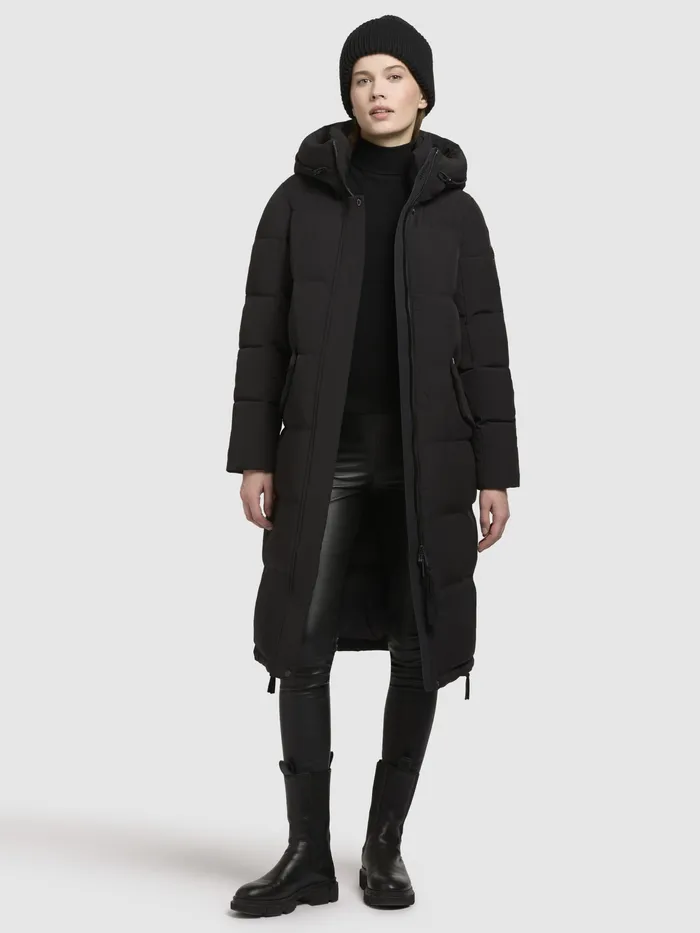 Puffer Coats Mantel RIAD Schwarz Schwarz KHUJO Women
