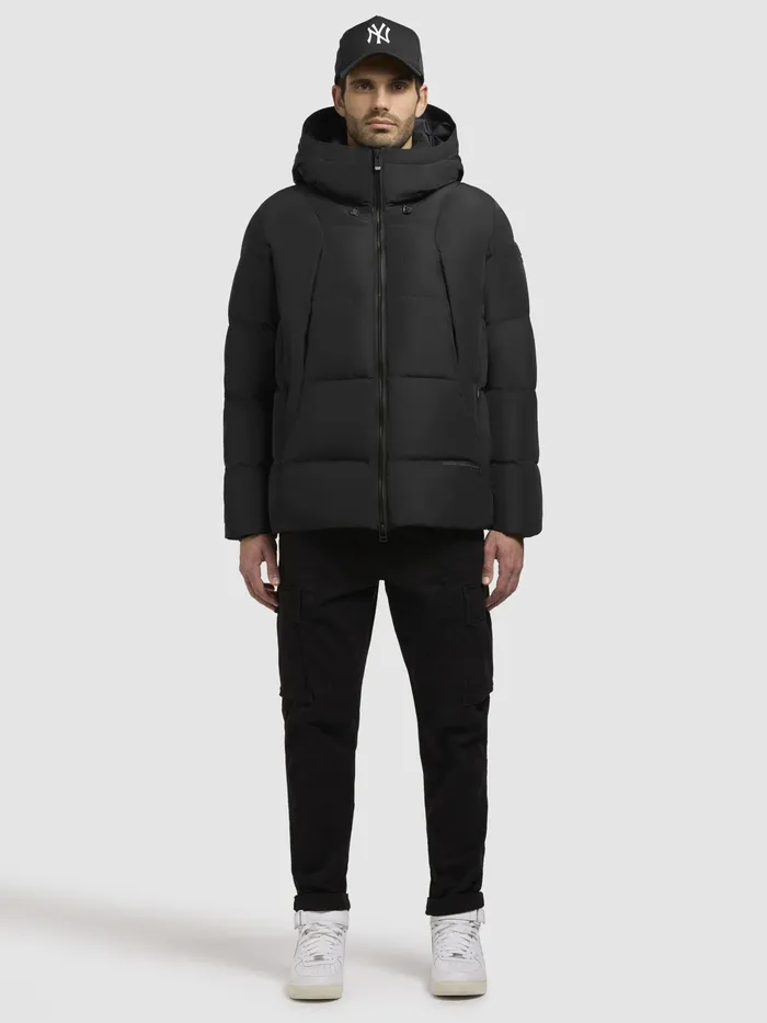 Puffer Jackets Men KHUJO Jacke GRAMOS Schwarz Schwarz