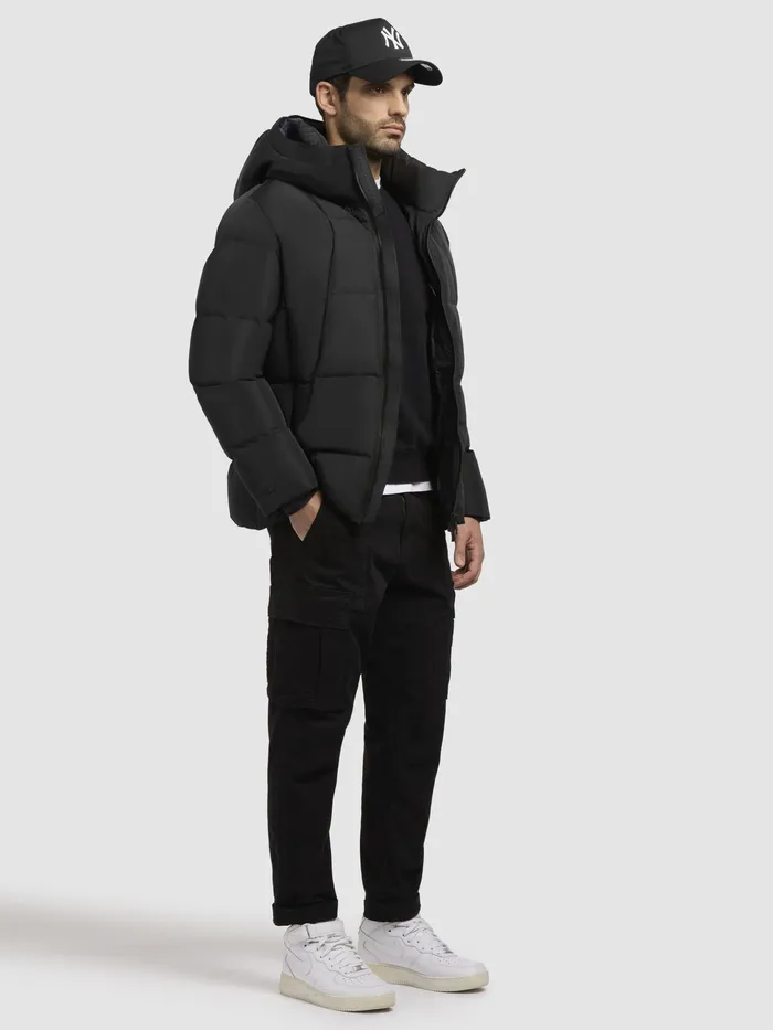 Puffer Jackets Men KHUJO Jacke GRAMOS Schwarz Schwarz