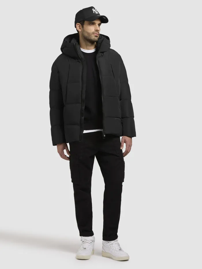Puffer Jackets Men KHUJO Jacke GRAMOS Schwarz Schwarz