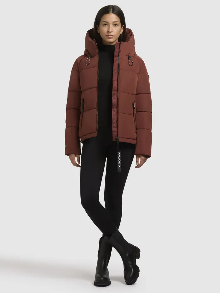 Puffer Jackets Women Jacke SUME Dunkelrot Dunkelrot KHUJO