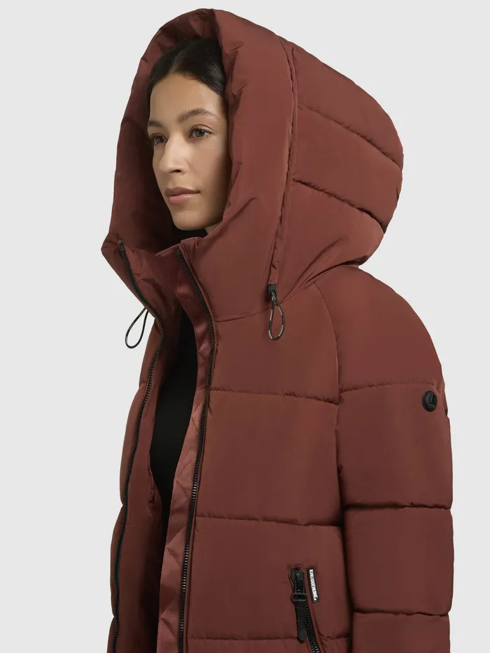 Puffer Jackets Women Jacke SUME Dunkelrot Dunkelrot KHUJO