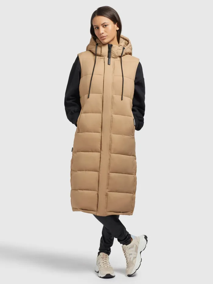 Puffer Vests Weste MAGNETA MATT Beige Beige KHUJO Women