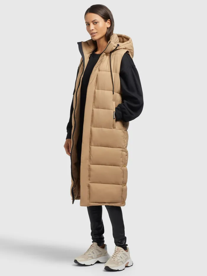 Puffer Vests Weste MAGNETA MATT Beige Beige KHUJO Women