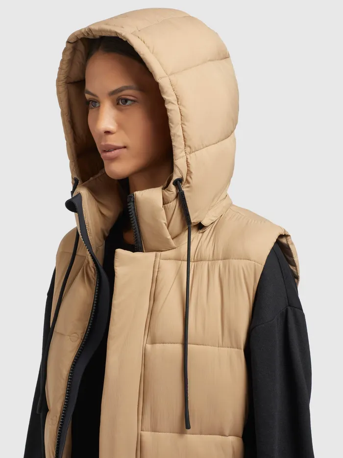 Puffer Vests Weste MAGNETA MATT Beige Beige KHUJO Women