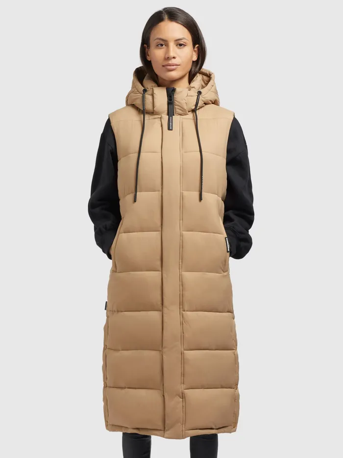 Puffer Vests Weste MAGNETA MATT Beige Beige KHUJO Women