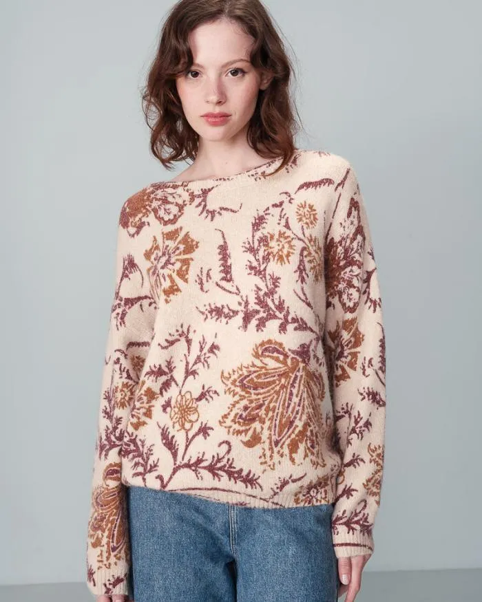 PULL BEIGE NALA Shop Grace and Mila Patterned Sweaters