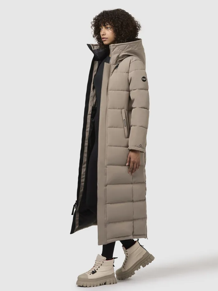 Quilted Coats Women KHUJO Mantel CLARESSE Graubeige Graubeige