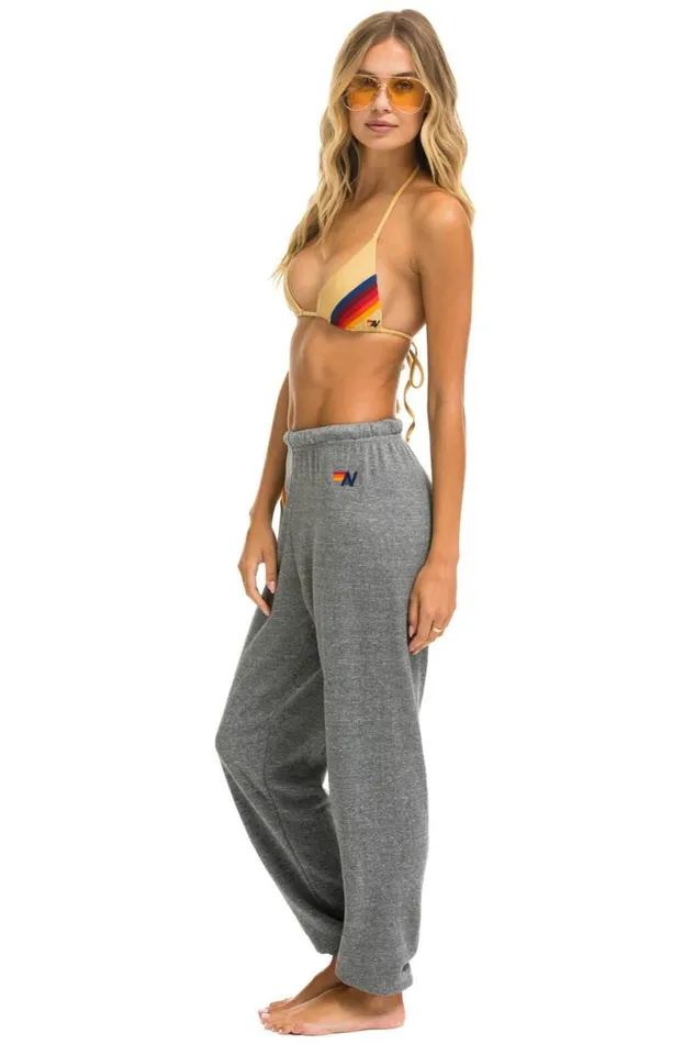Rainbow Embroidery Sweatpants 8211 Heather Women Aviator Nation Sweatpants