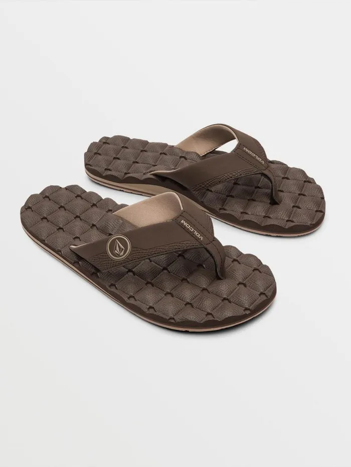 Recliner Sandals 8211 Brown Mens Volcom Sandals
