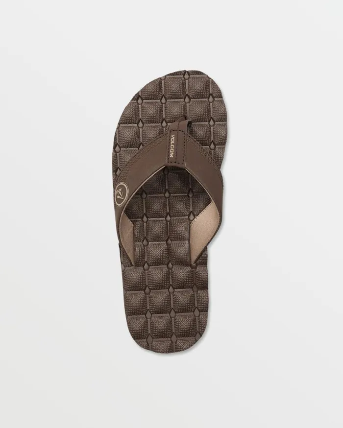 Recliner Sandals 8211 Brown Mens Volcom Sandals