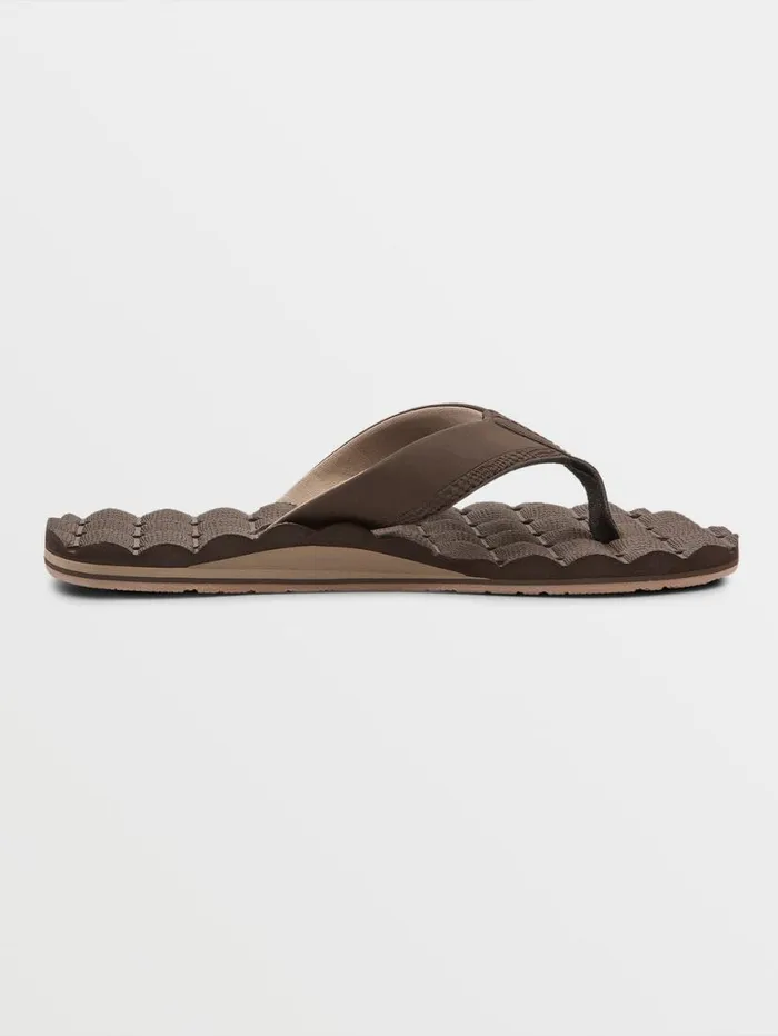 Recliner Sandals 8211 Brown Mens Volcom Sandals