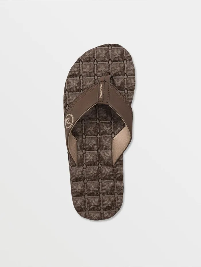 Recliner Sandals 8211 Brown Mens Volcom Sandals