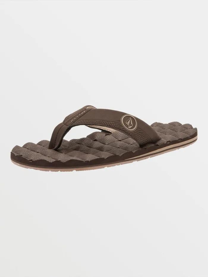 Recliner Sandals 8211 Brown Mens Volcom Sandals