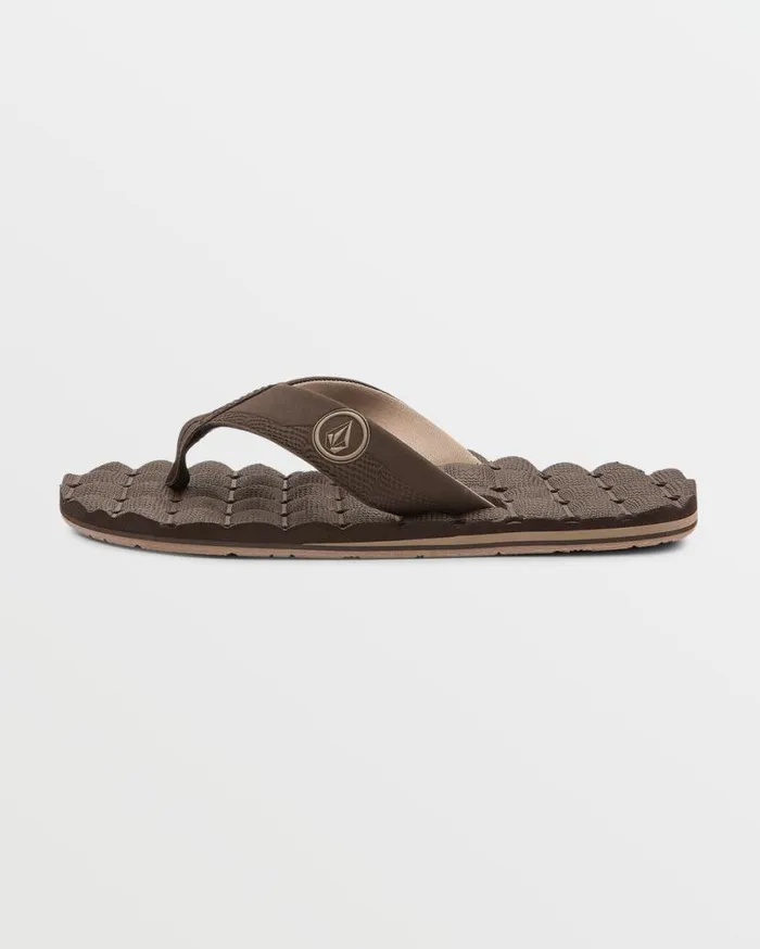 Recliner Sandals 8211 Brown Mens Volcom Sandals