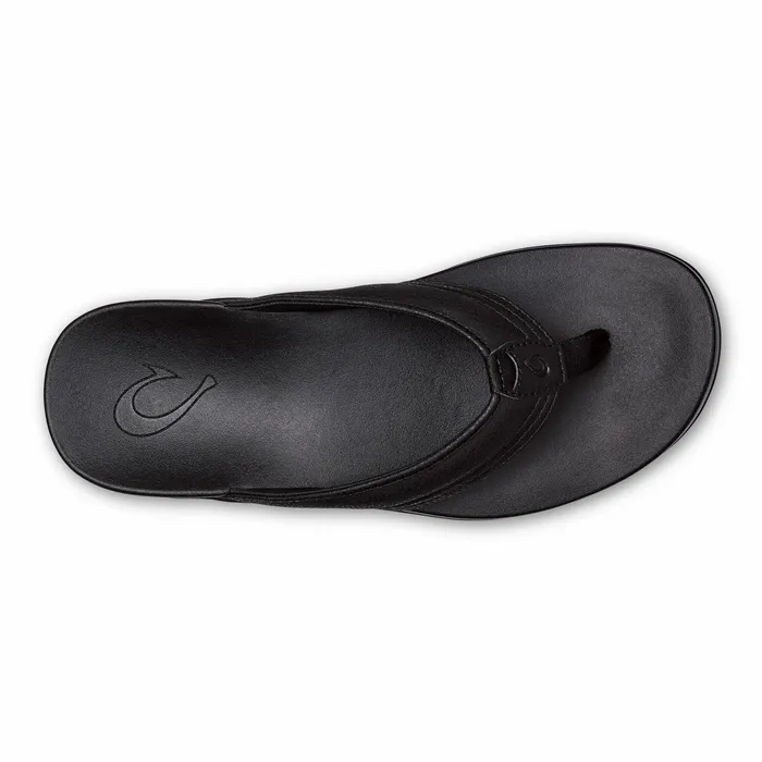 Recovery Men Olukai Maha Recovery Comfortable Beach Sandals 8211 Black