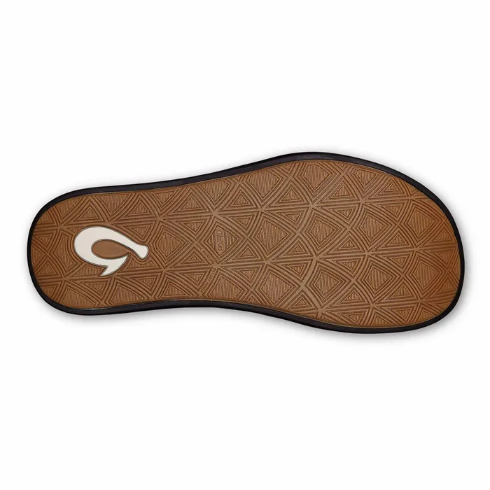 Recovery Men Olukai Maha Recovery Comfortable Beach Sandals 8211 Black