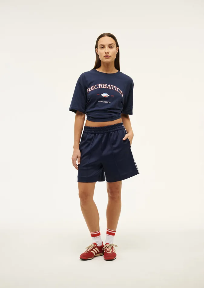 RECREATION TEE IN DARK NAVY Women Tees PE Nation