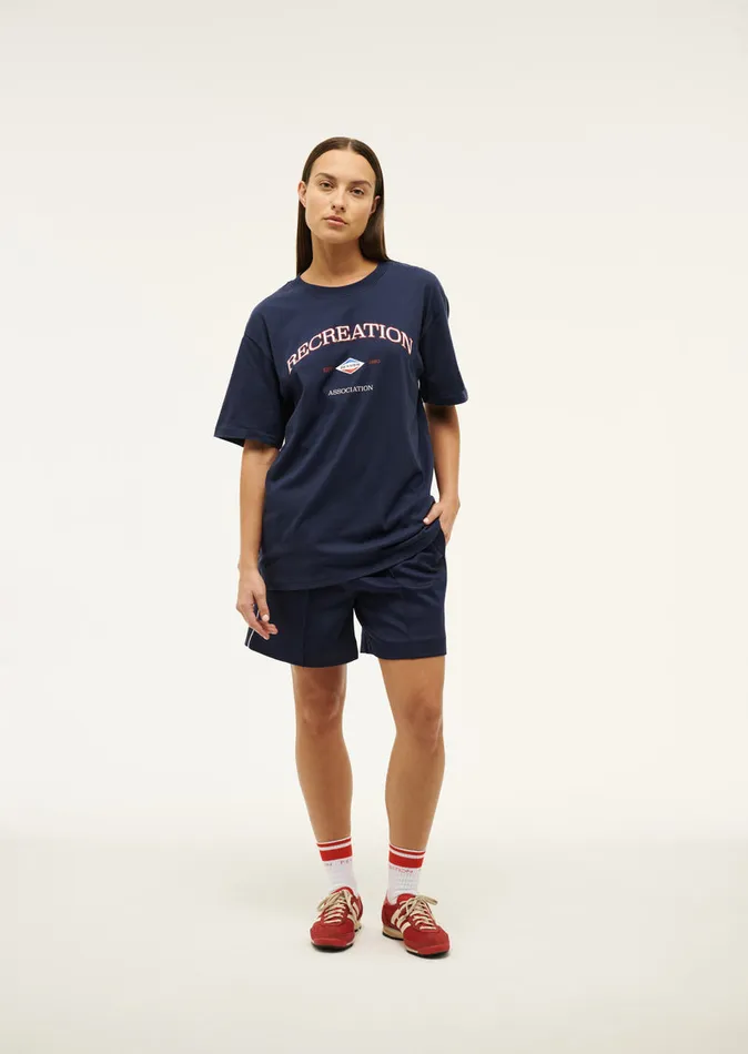 RECREATION TEE IN DARK NAVY Women Tees PE Nation
