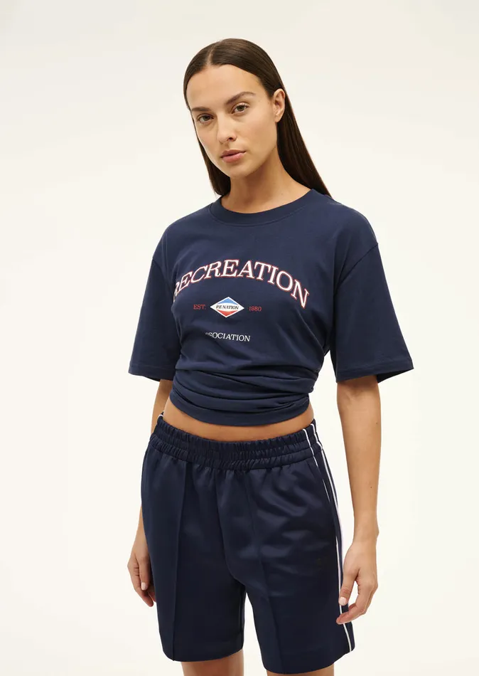 RECREATION TEE IN DARK NAVY Women Tees PE Nation