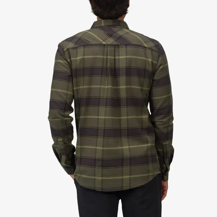 Reef Anders Long Sleeve Woven Shirt Thyme Men Outerwear