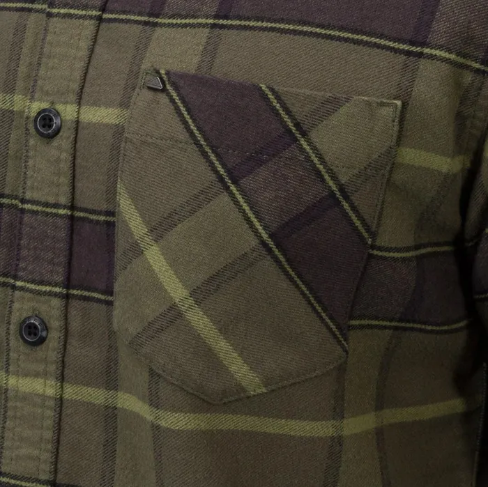 Reef Anders Long Sleeve Woven Shirt Thyme Men Outerwear
