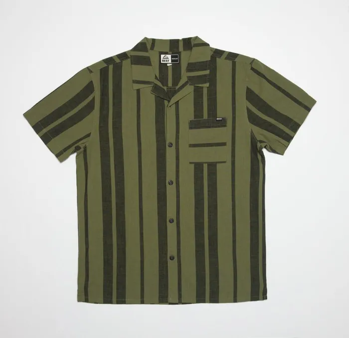 Reef Angelo Short Sleeve Camp Shirt Olivine Men Shirts and TShirts Reef Angelo Short Sleeve Camp Shirt Olivine Men Shirts and TShirts