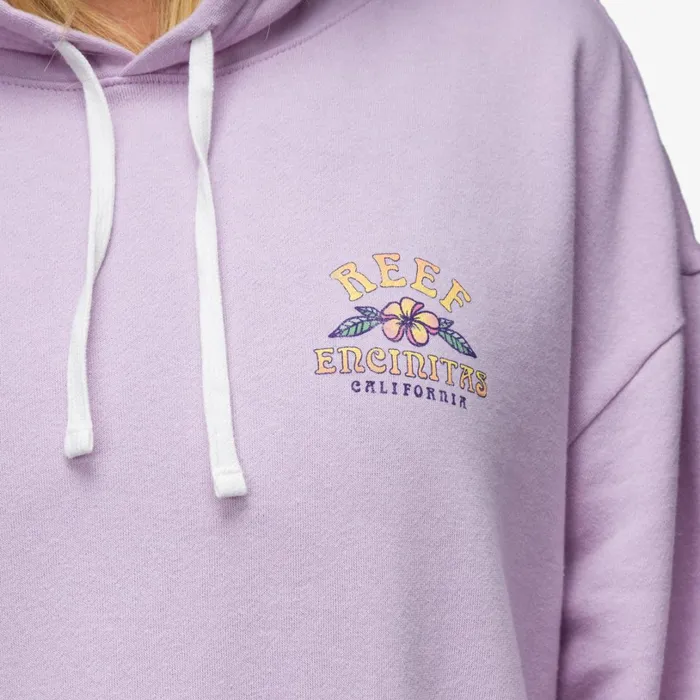Reef Boyfriend Hoodie Lavendar Frost Women Tops