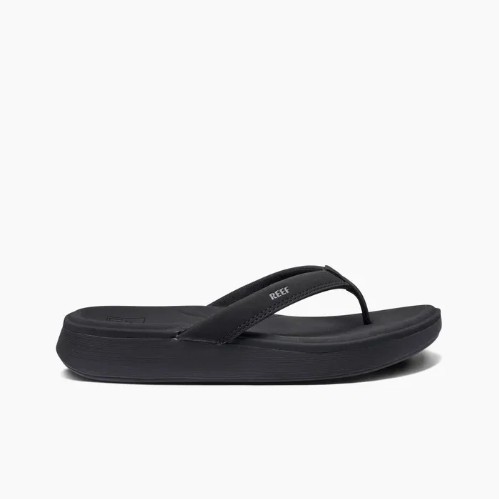 Reef Cushion Cloud Black Women Flip Flops