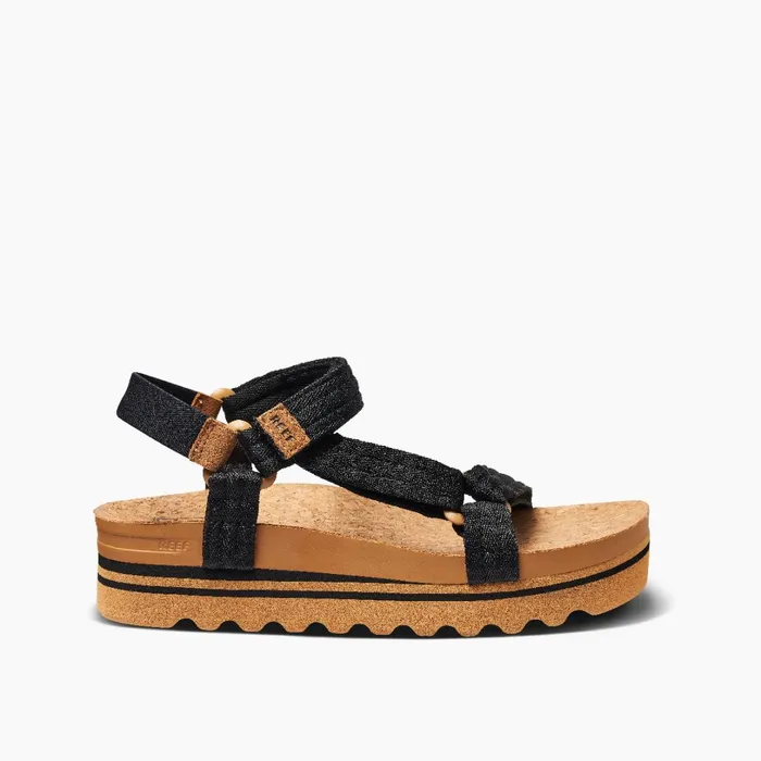 Reef Cushion Rem Hi Blacktan Women Sandals