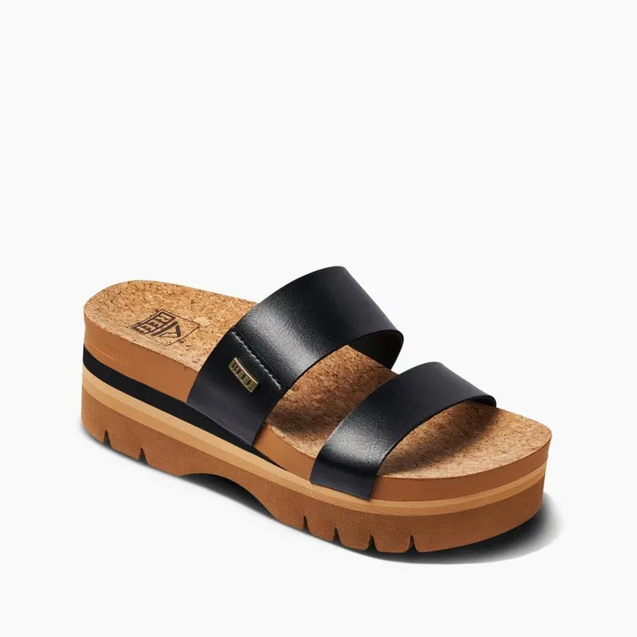 Reef Cushion Vista Higher Black Women Sandals