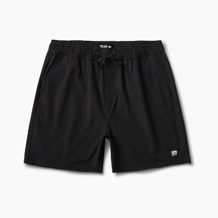 Reef Fields 17 Elastic Waist Walk Short Caviar Men Shorts Boardshorts and Pants Reef Fields 17 Elastic Waist Walk Short Caviar Men Shorts Boardshorts and Pants