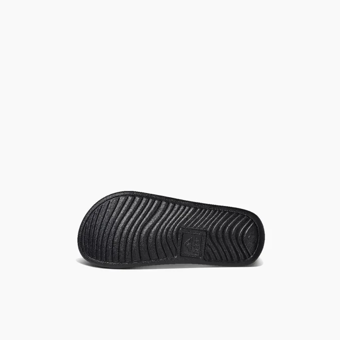 Reef One Slide Reef Blackwhite Kids 58 Years Reef One Slide Reef Blackwhite Kids 58 Years