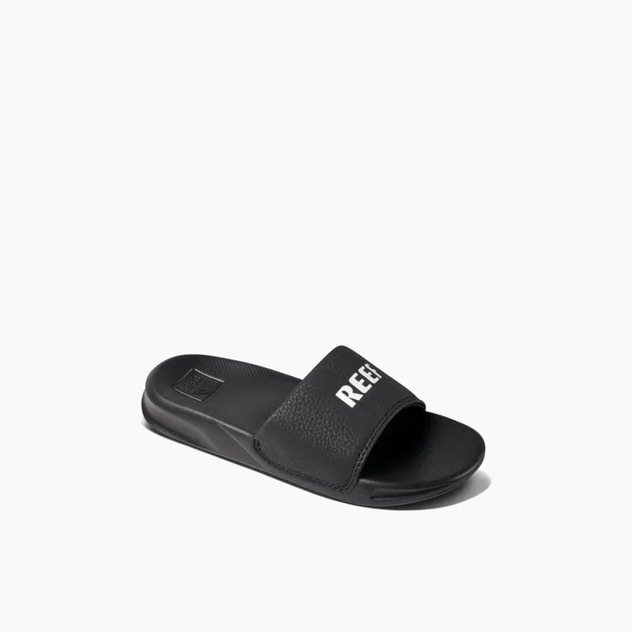 Reef One Slide Reef Blackwhite Kids 58 Years Reef One Slide Reef Blackwhite Kids 58 Years