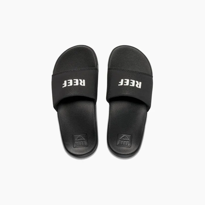 Reef One Slide Reef Blackwhite Kids 58 Years Reef One Slide Reef Blackwhite Kids 58 Years