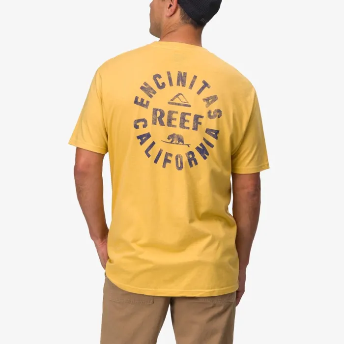Reef Rancho Tee Ochre Navy Men Shirts and TShirts