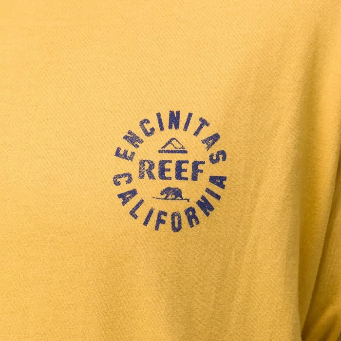 Reef Rancho Tee Ochre Navy Men Shirts and TShirts Reef Rancho Tee Ochre Navy Men Shirts and TShirts