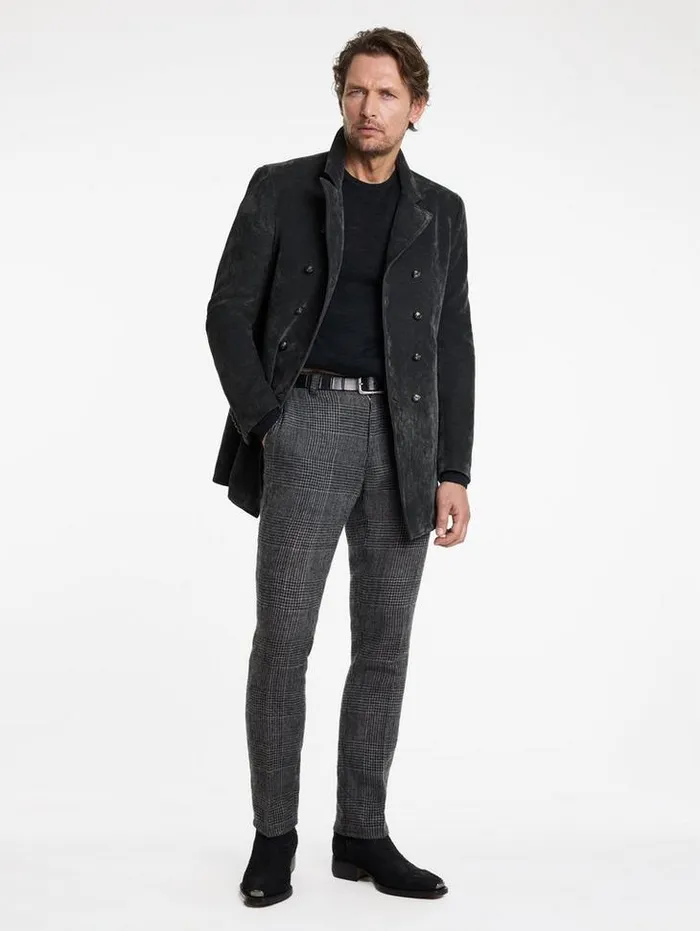 REGAN COAT Charcoal Grey Men John Varvatos Coats And Jackets