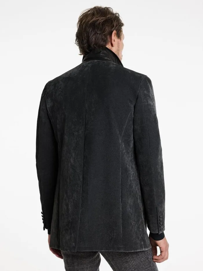 REGAN COAT Charcoal Grey Men John Varvatos Coats And Jackets